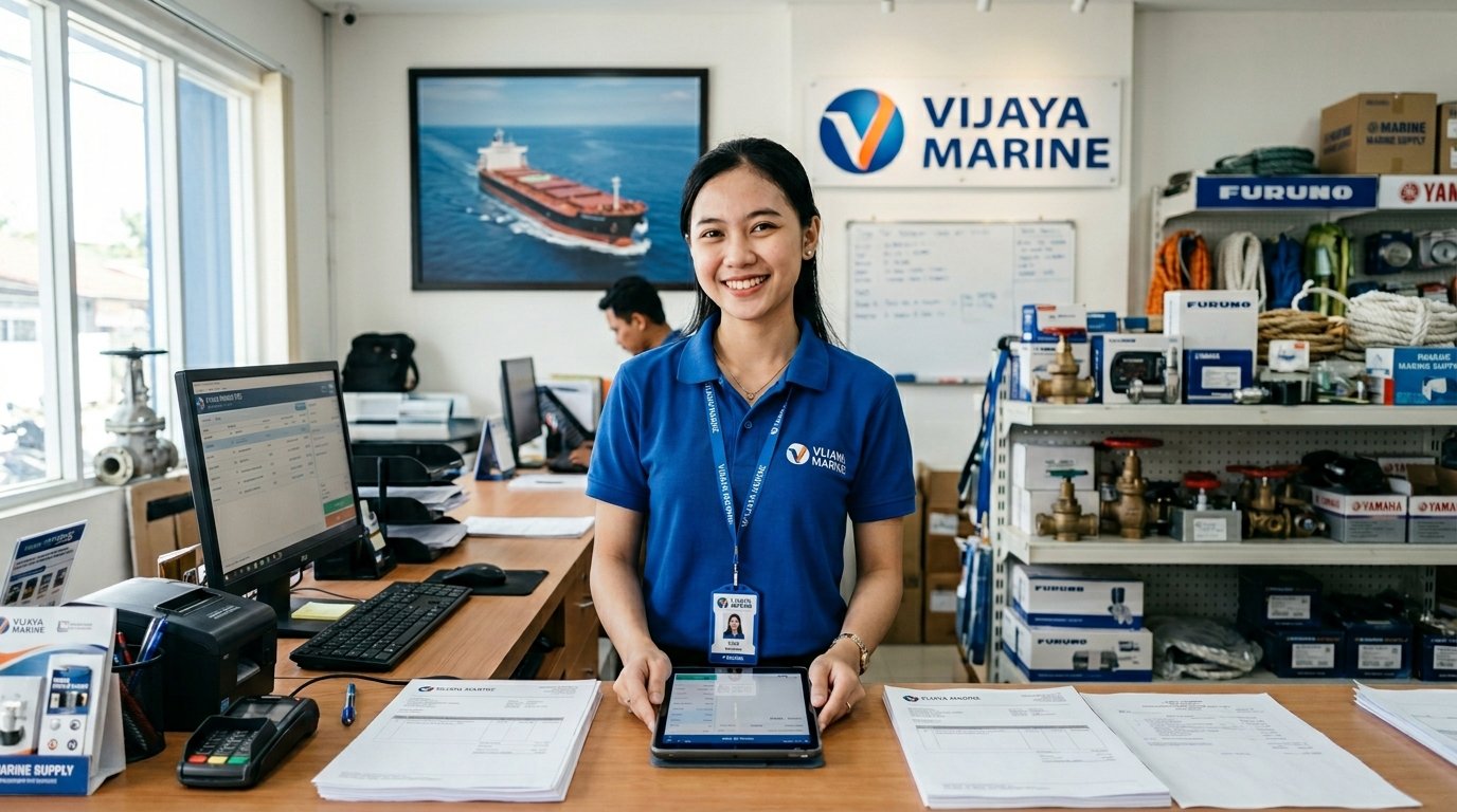 Konsultasi kebutuhan perlengkapan kapal VIJAYA TEKNIK